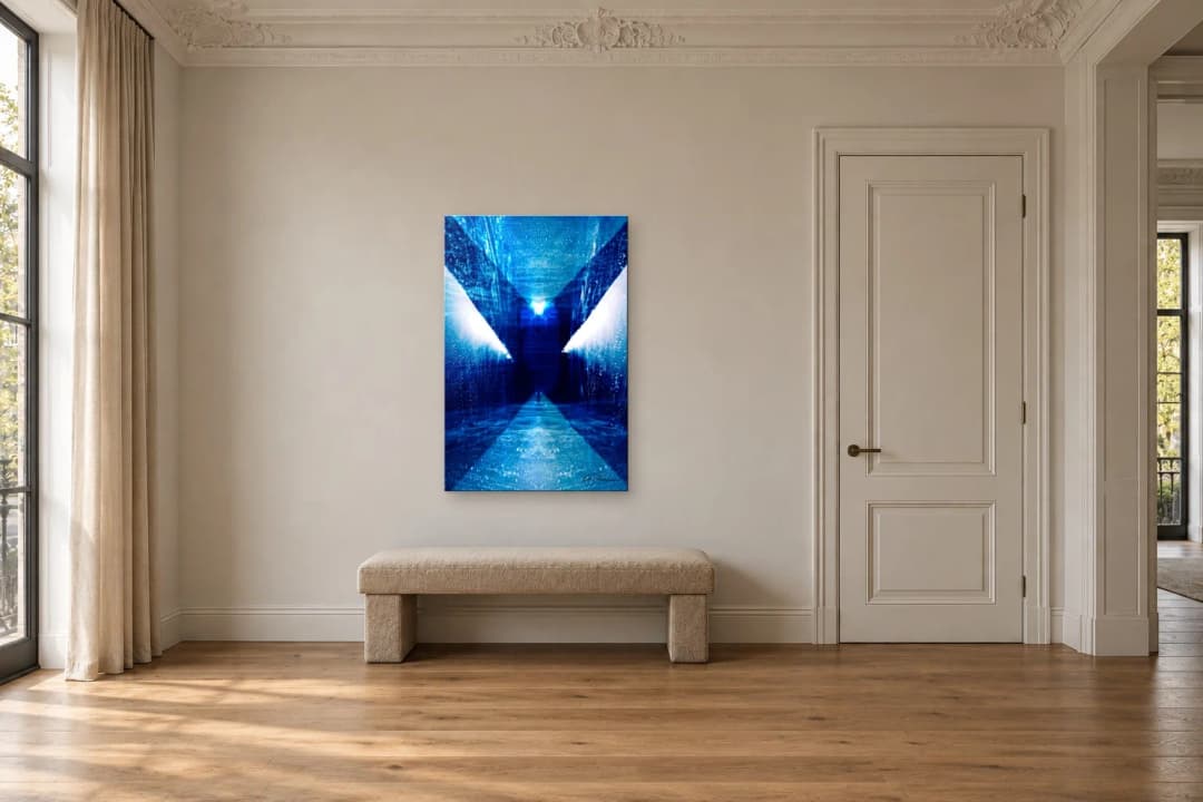 Antechambre on a hallway wall at 120 × 80 cm, to scale