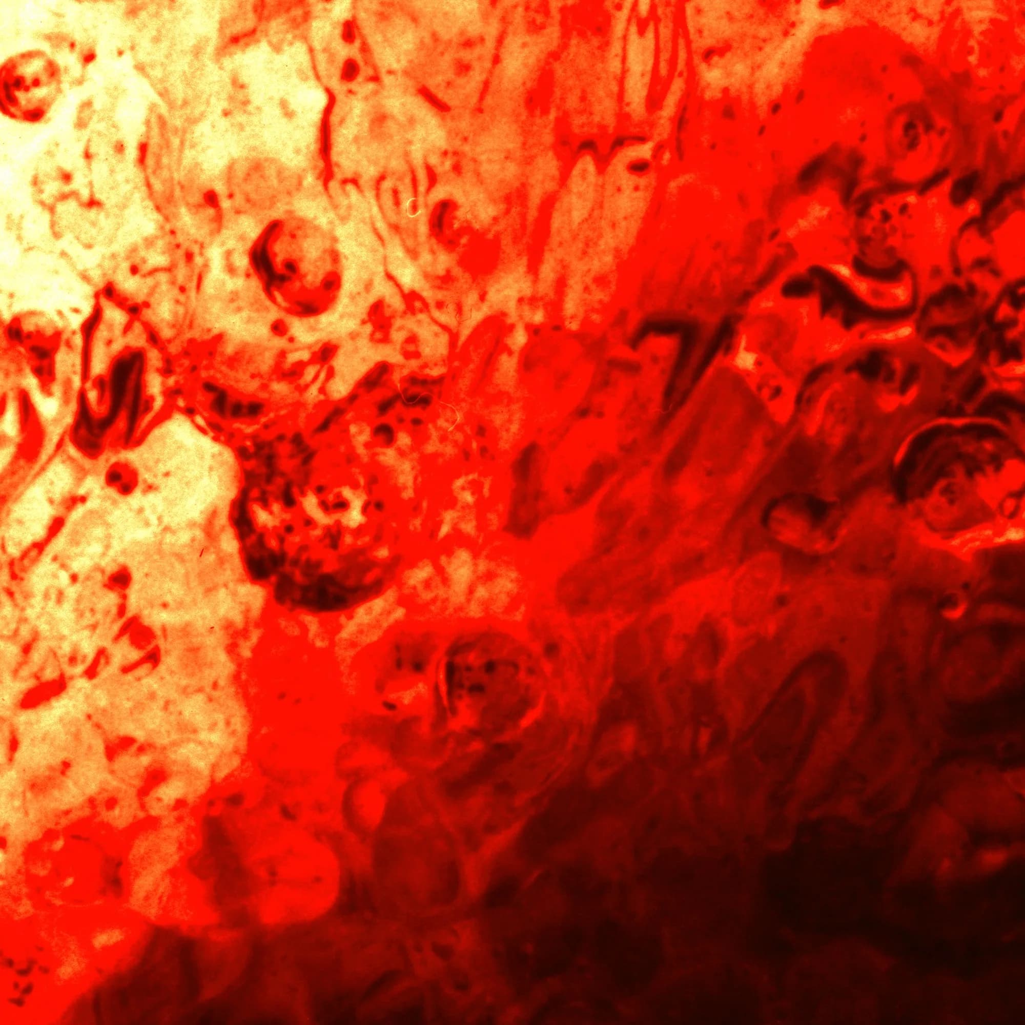 Split Breath, detail of the surface at actual size