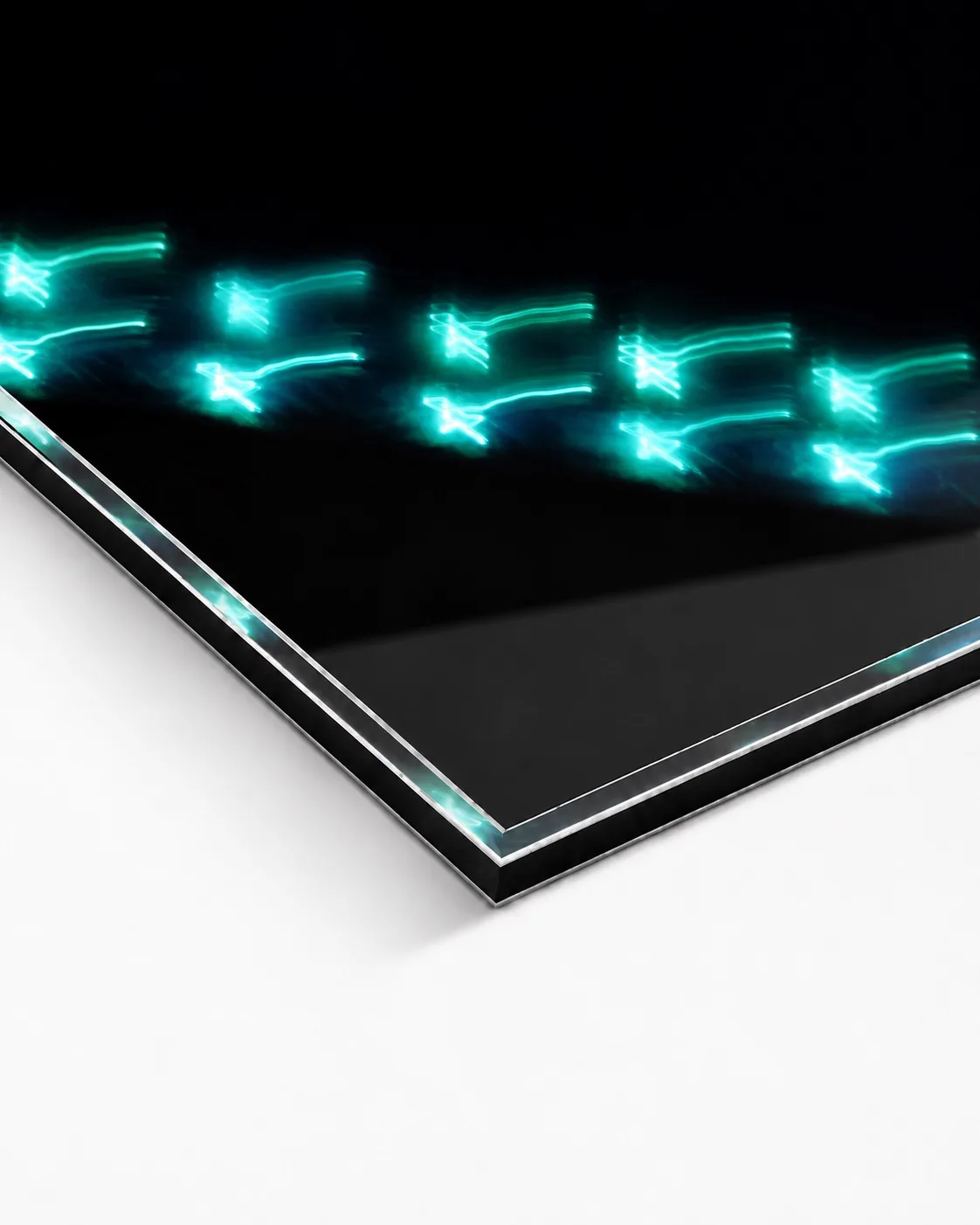 Cadence Line, corner of the acrylic print