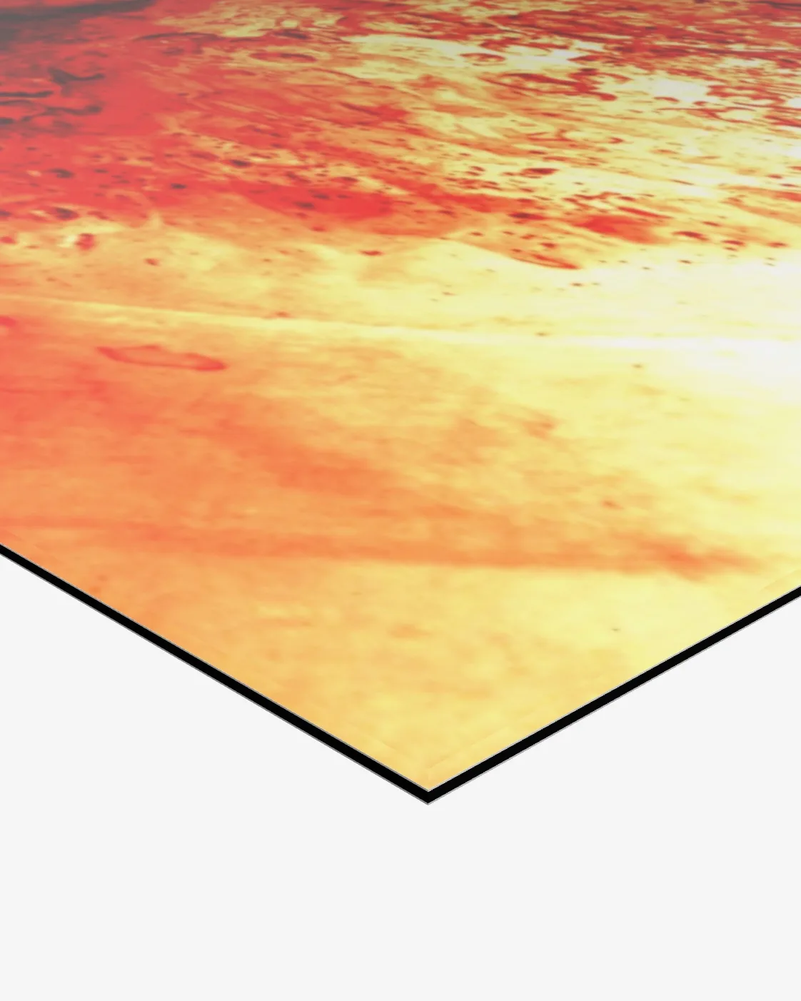 Solar Fold, corner of the acrylic print