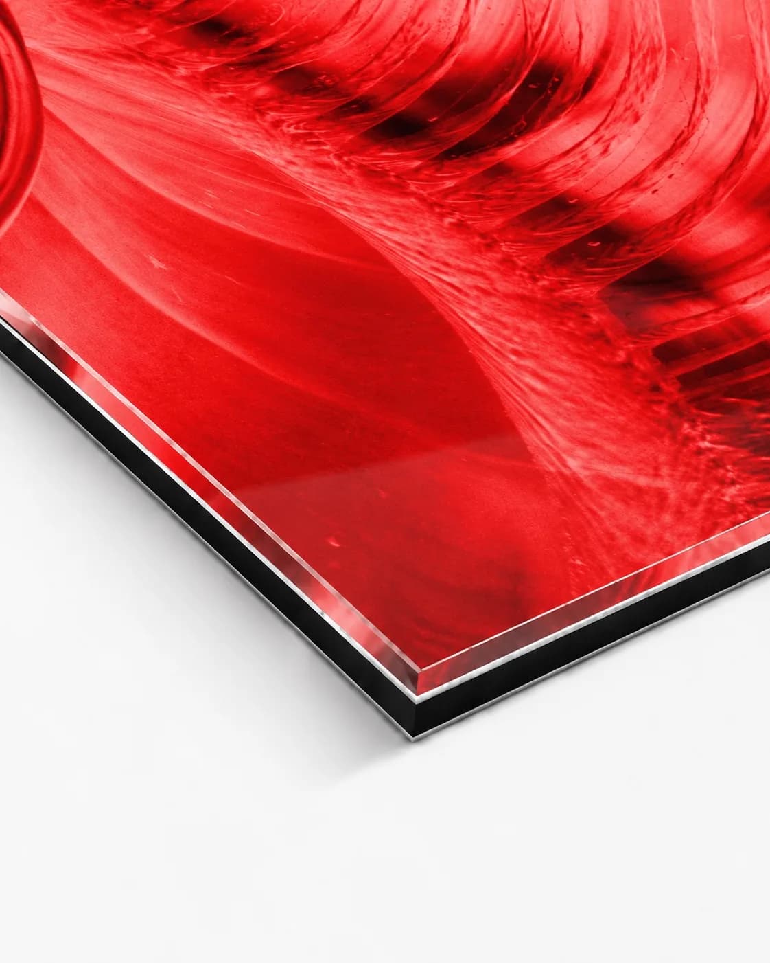 Vein of Pulse, corner of the acrylic print